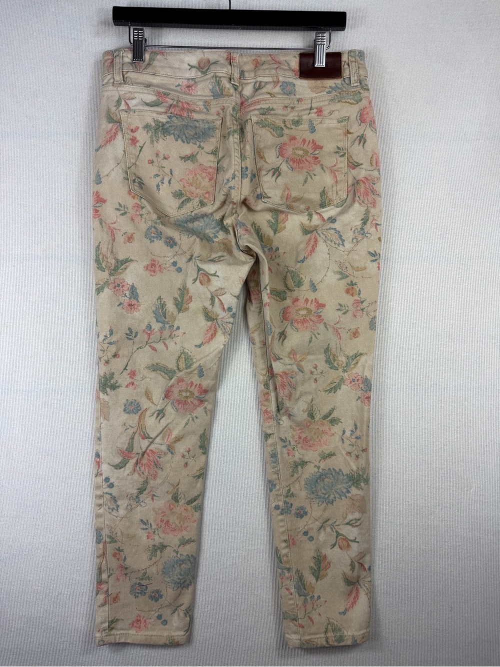 Lauren Ralph Lauren Floral Print Premier Skinny Ankle Jeans Size 10 Cottagecore - Picture 6 of 14